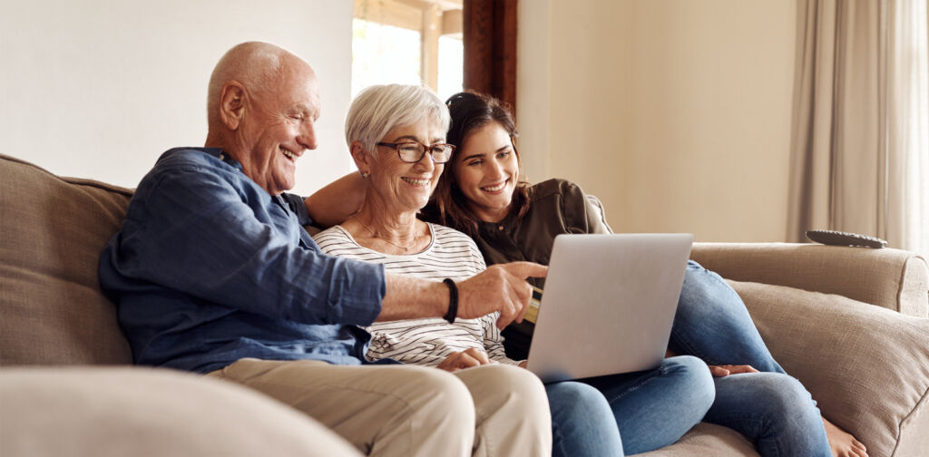 educating old parents with the available home care options 